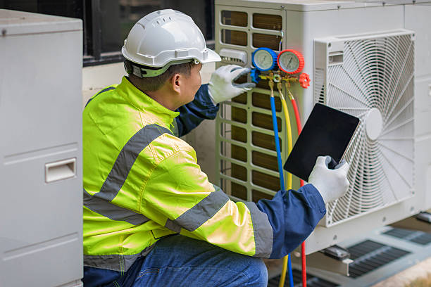Professional Hvac technician working in Poland, IN